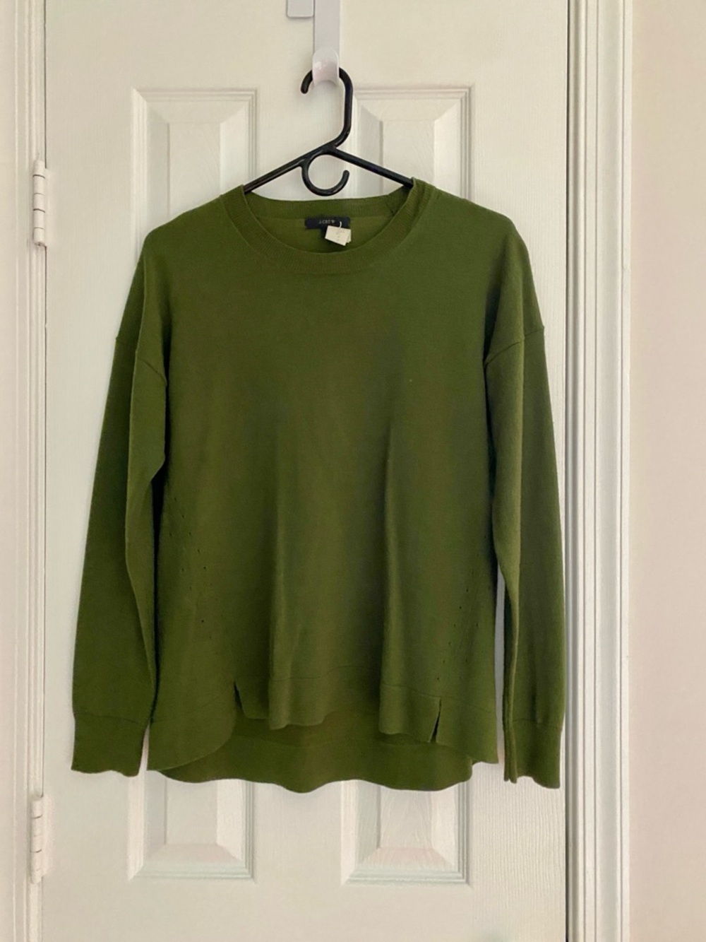 J. Crew Women’s Olive Green Crewneck Sweater